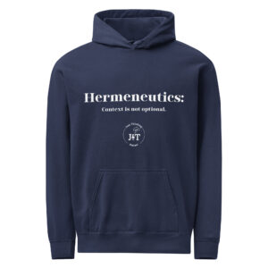 JT Hermeneutics Unisex garment-dyed hoodie