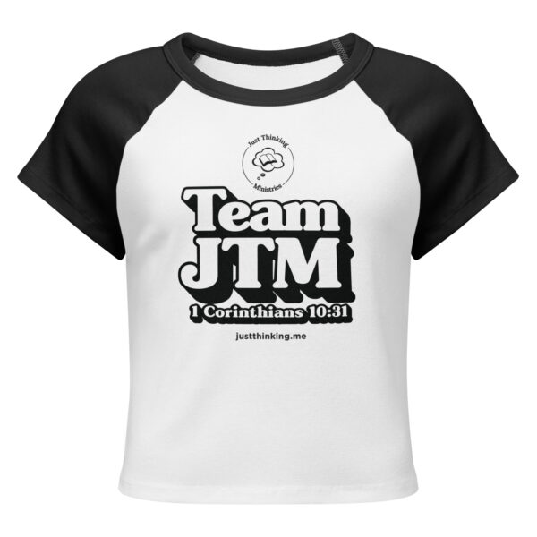 JT Women’s micro rib raglan baby tee - Image 2