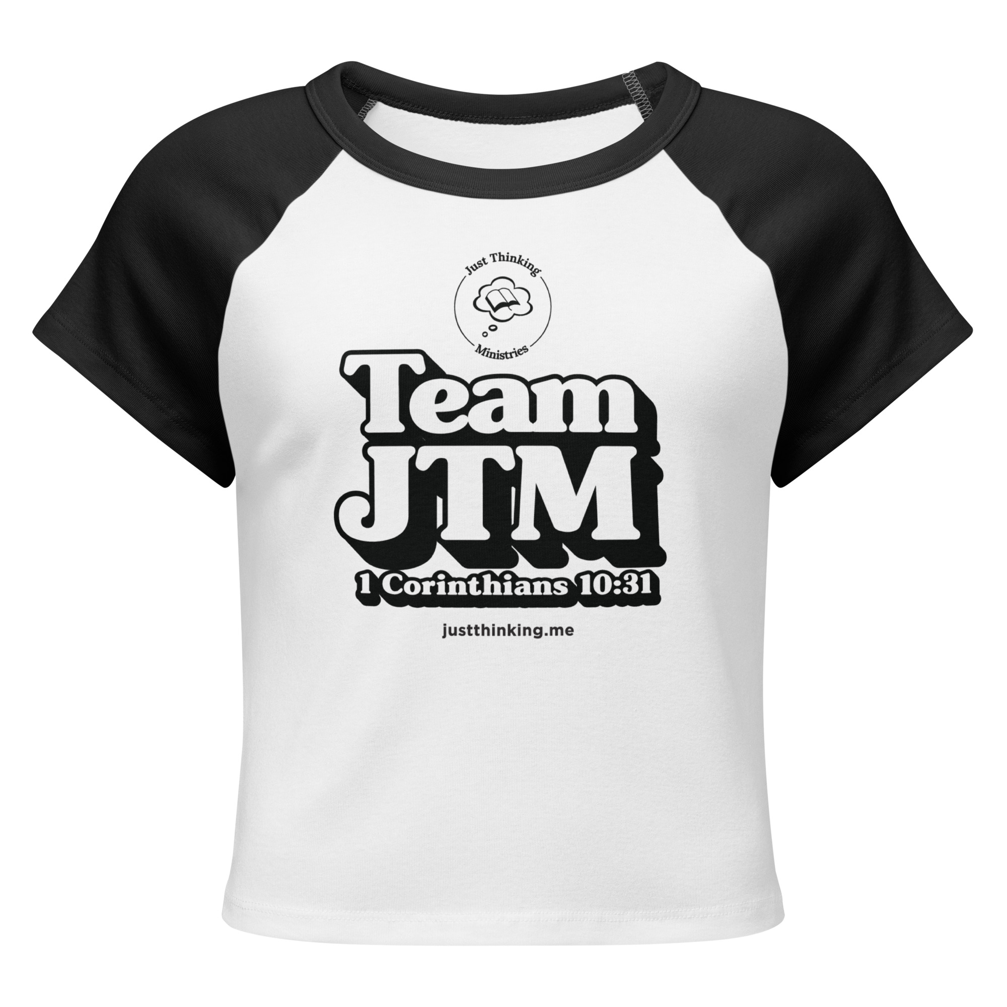 JT Women’s micro rib raglan baby tee - Image 2