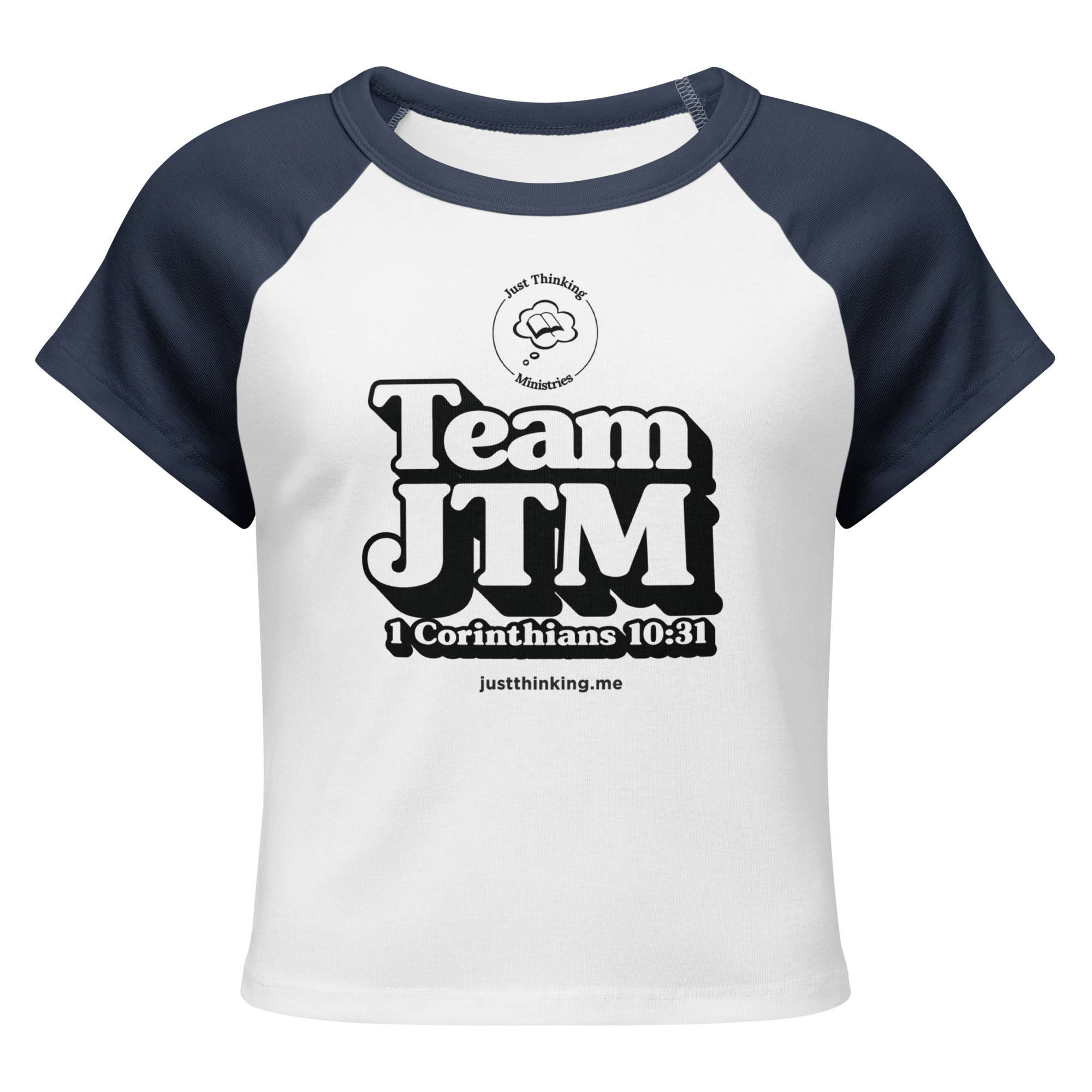 JT Women’s micro rib raglan baby tee - Image 4
