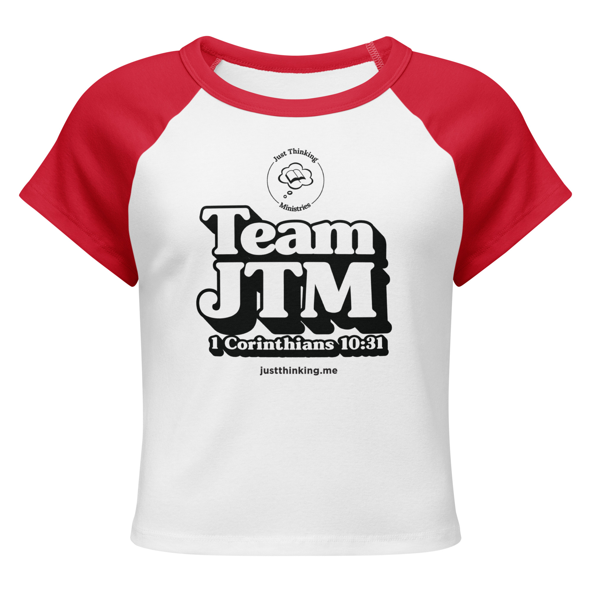JT Women’s micro rib raglan baby tee - Image 6